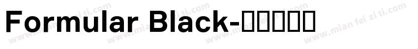 Formular Black字体转换